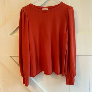Universal Thread Women's Orange Long Sleeve Pullover Sweater Sweatshirt XS
